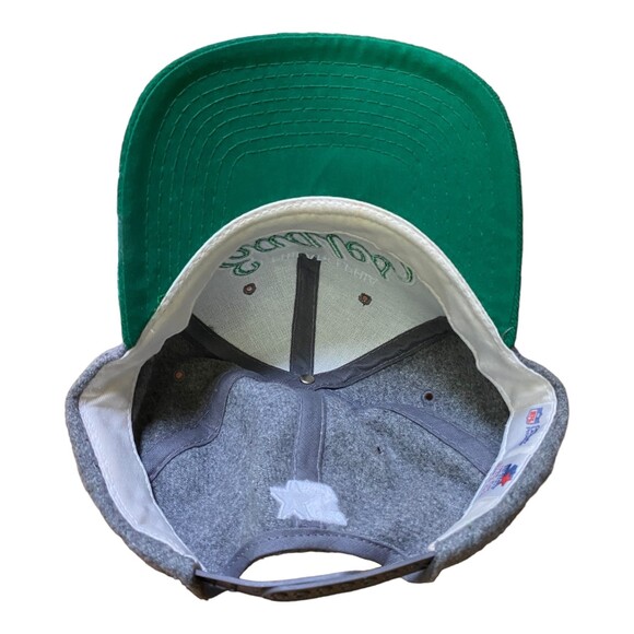 Vtg 90s Starter Script Melton NFL Philadelphia Eagles Wool Snapback Hat Cap READ - Picture 6 of 10